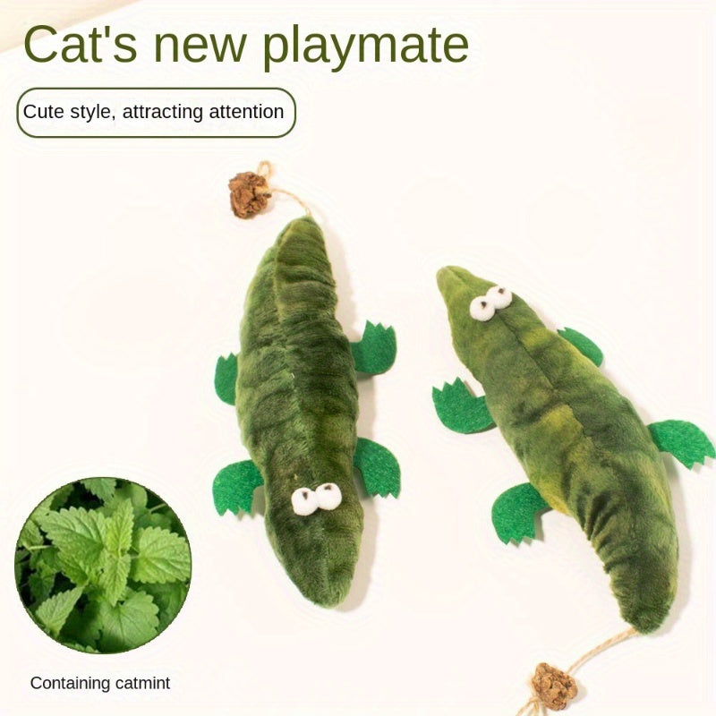 Plush Alligator Catnip Kick Toy