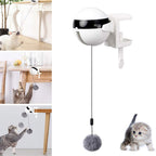 ToyTigris Electric Clip-On Interactive Cat Ball Toy
