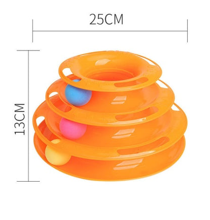 Four-Layer Ball Track Cat Toy