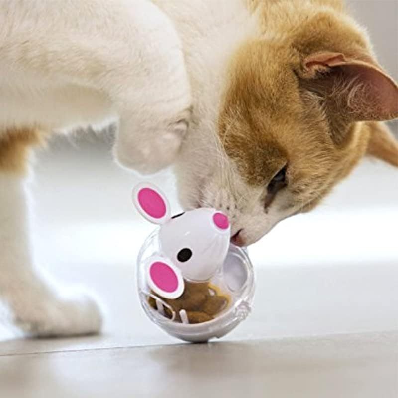 Mice-Shaped Cat Treat Feeder Interactive Food Toy for Cats