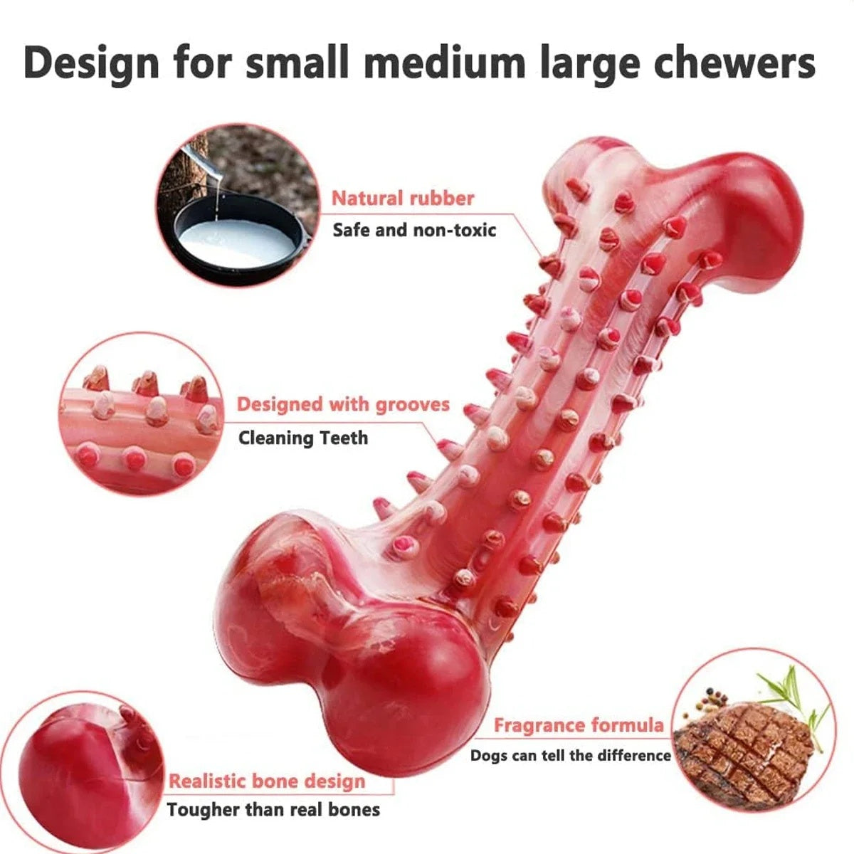 Natural Rubber Dog Bite Toy