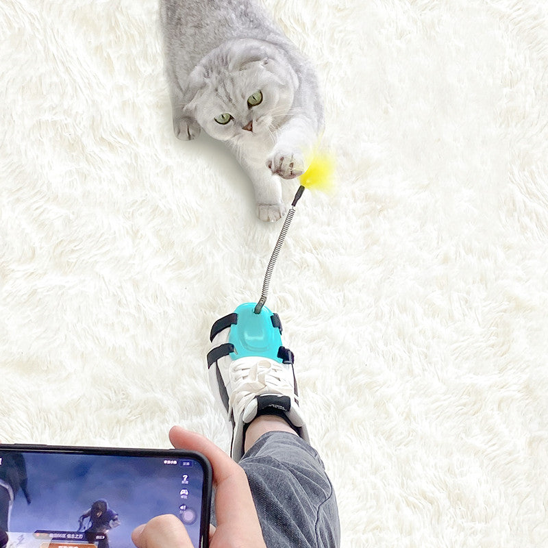 Cat Toy Stick with Strong Feathers