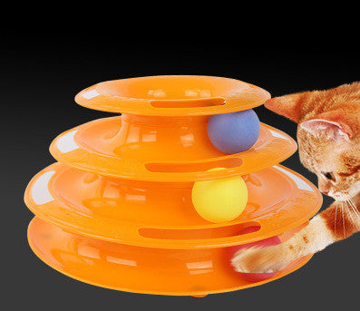 Four-Layer Ball Track Cat Toy