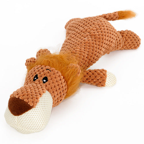 ToyTigris Durable Bite-resistant Plush Animal Dog Toy