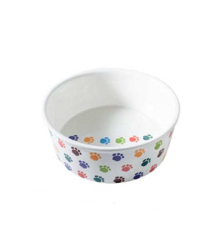 Ceramic Dog Food & Water Bowl