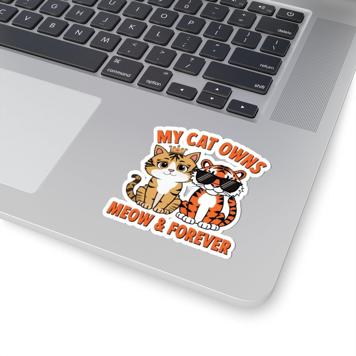 Cat Meme Sticker, My Cat Owns Meow Forever