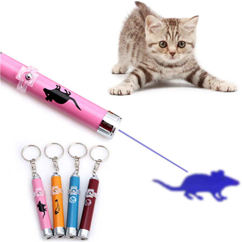 LED Laser Pen Cat Toy With Bright Animation