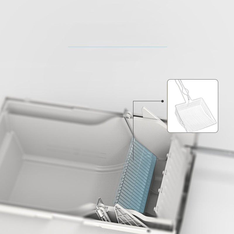 Semi-Automatic Deodorizing Cat Litter Box Easy Waste Disposal
