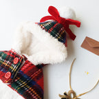 Christmas Dog Clothes - Stylish Red Cloak for Pets