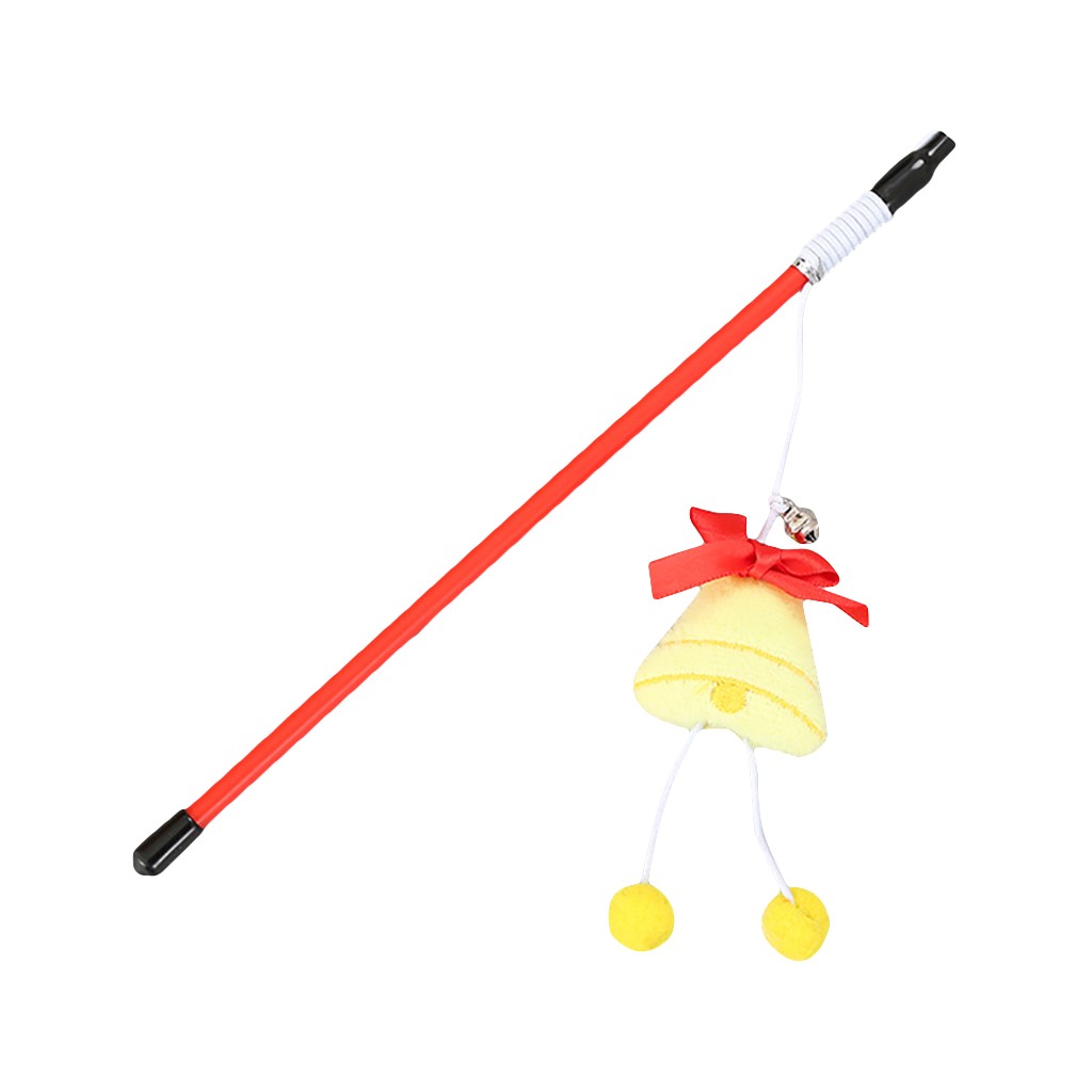 ToyTigris Christmas Feather Wand Cat Toy