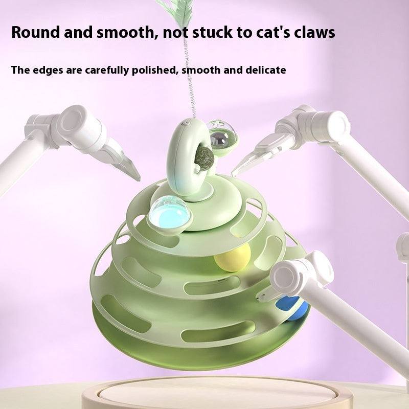4 Level Educational Cat Tower Toy
