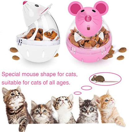 Mice-Shaped Cat Treat Feeder Interactive Food Toy for Cats