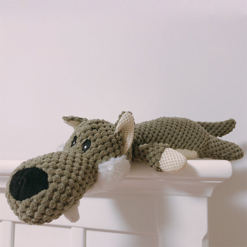 ToyTigris Durable Bite-resistant Plush Animal Dog Toy
