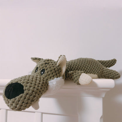ToyTigris Durable Bite-resistant Plush Animal Dog Toy