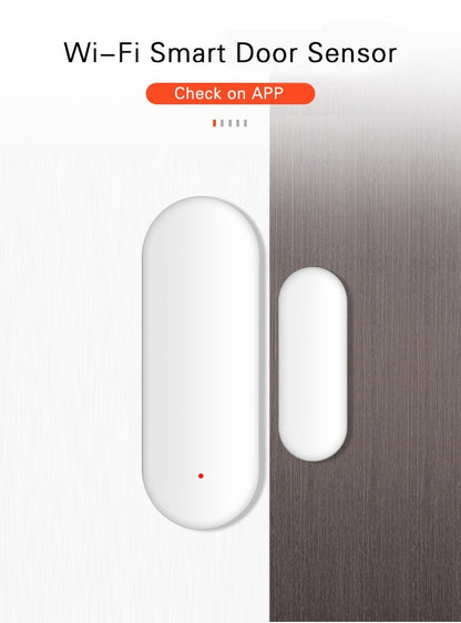 Tuya Smart WiFi Door & Window Sensor – Remote Alert, Voice Control