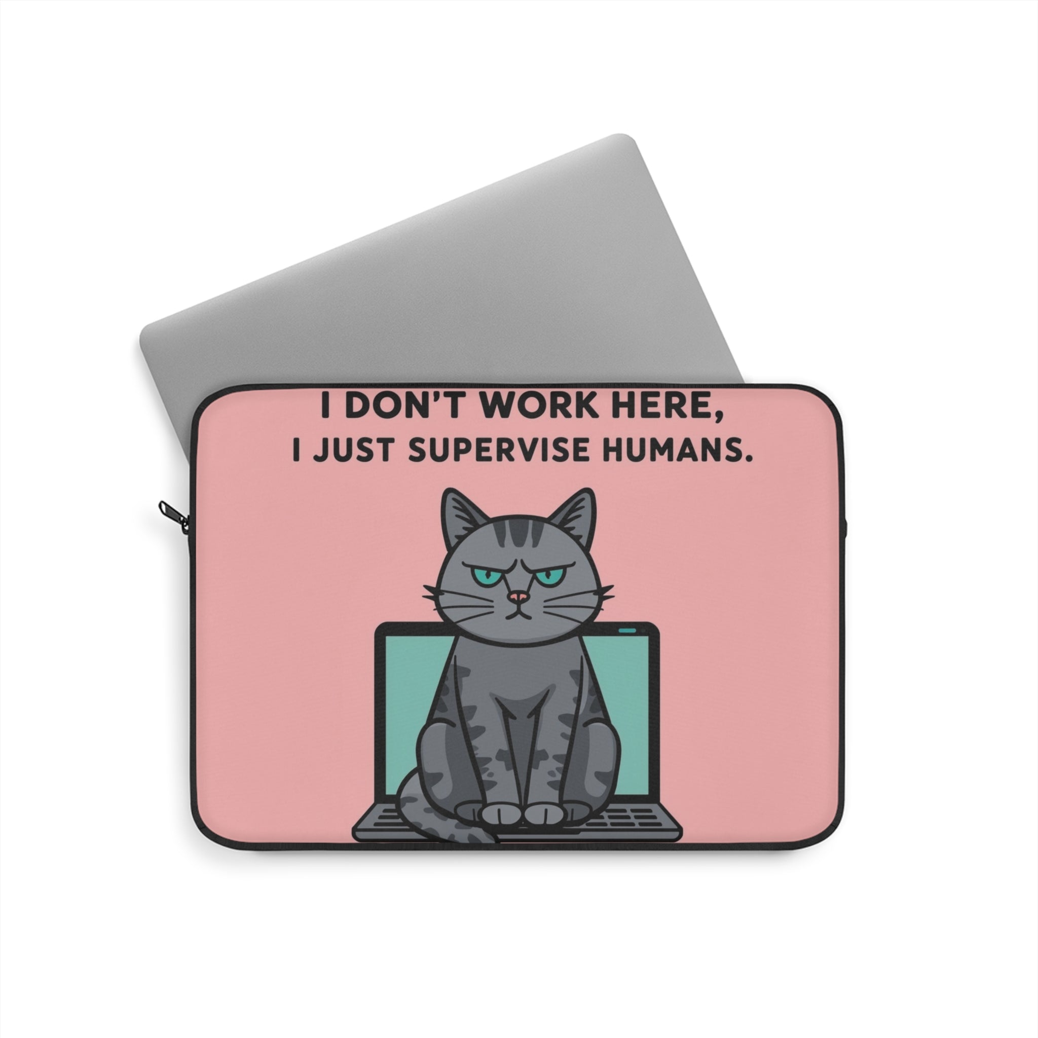 Cat-Themed Laptop Sleeve, Cute Cat Gift, Work From Home Essential, Cat Lover Accessory, Funny Tech Case, Quirky Laptop Cover