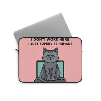 Cat-Themed Laptop Sleeve, Cute Cat Gift, Work From Home Essential, Cat Lover Accessory, Funny Tech Case, Quirky Laptop Cover