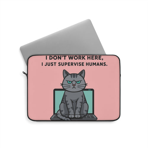 Cat-Themed Laptop Sleeve, Cute Cat Gift, Work From Home Essential, Cat Lover Accessory, Funny Tech Case, Quirky Laptop Cover