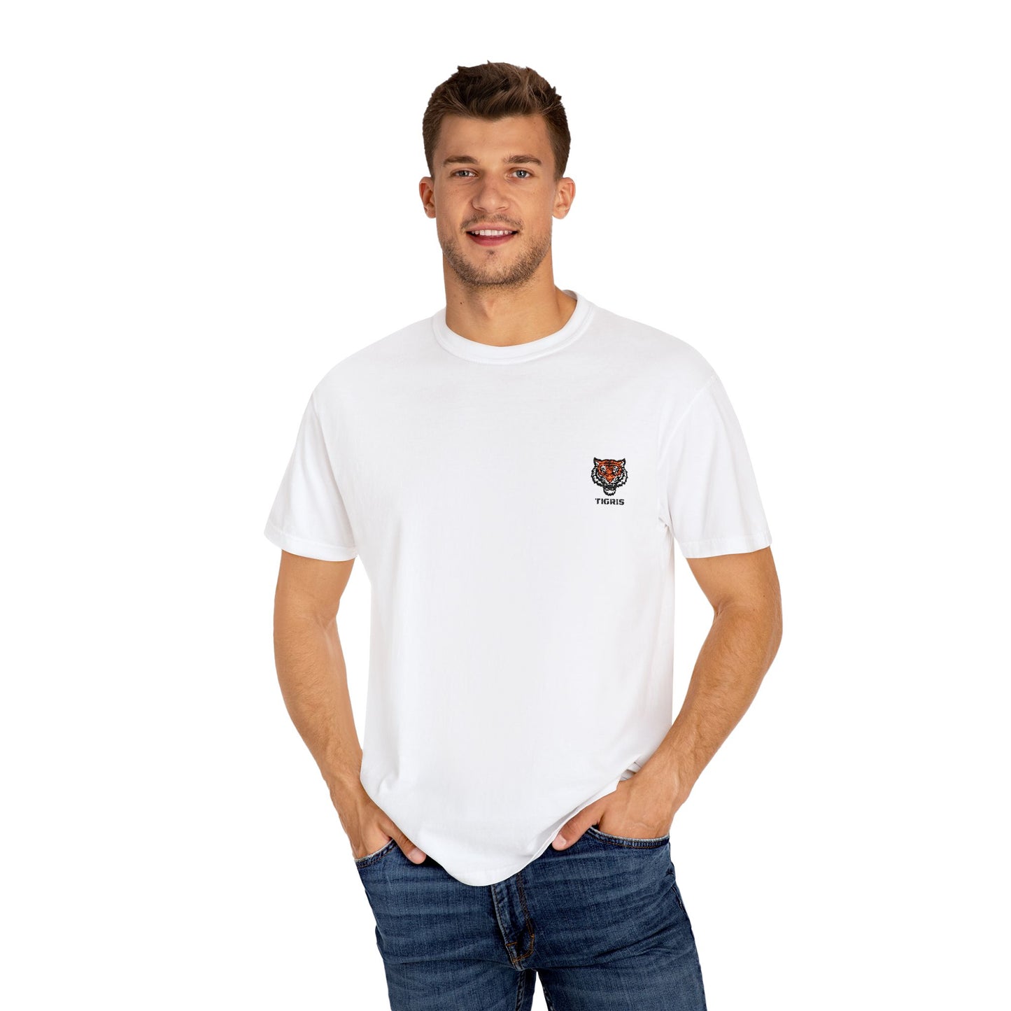 Tigris Garment-Dyed T-Shirt Vintage Style Tee