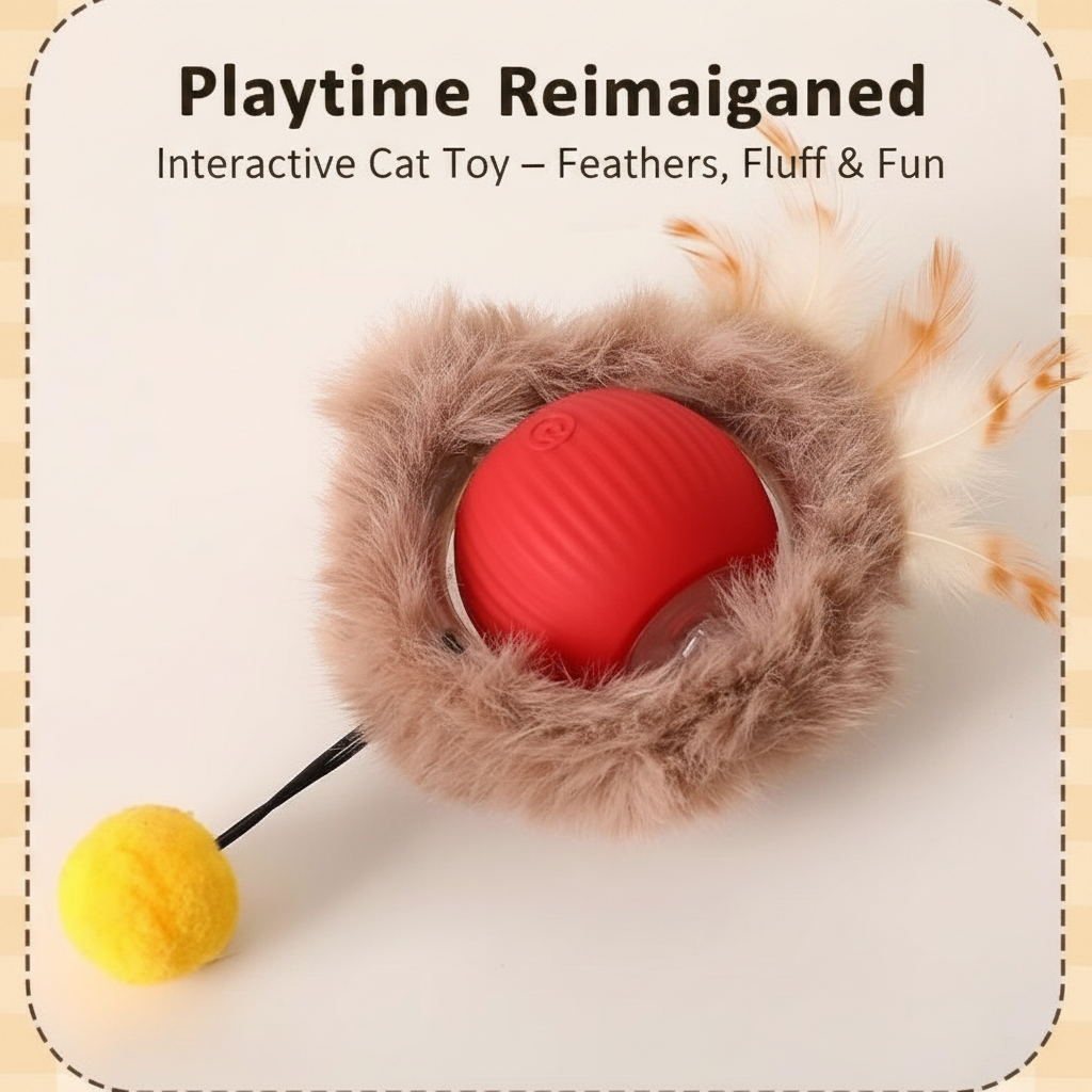 Smart Cat Toy Ball - Interactive Rolling Ball for Cats