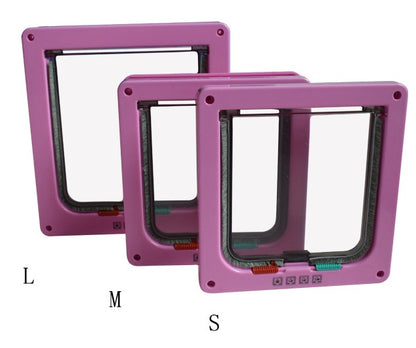 4-Way Lockable Flap Pet Door