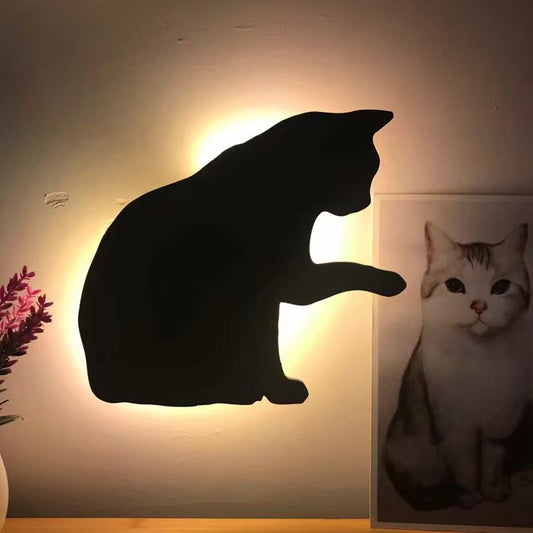 LED Cat & Dog Shadow Night Light