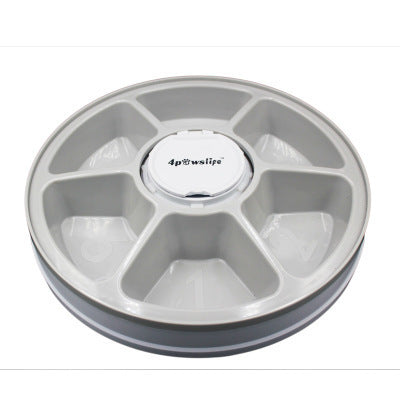 Automatic Six-Meal Pet Feeder Timer with Music Reminder for Cats & Dogs