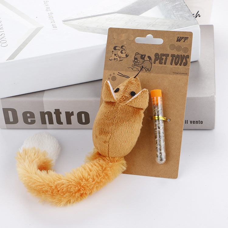 Long Catnip Mouse Cat Toy