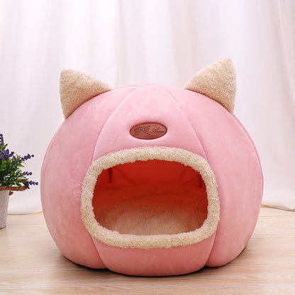 Enclosed Cat Bed For Warm Sleeping