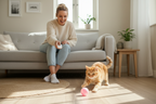 ToyTigris Smart Remote Control Ball Toy with LED Lights for Cats & Dogs