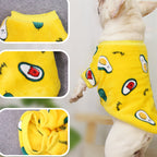 Autumn & Winter Warm Dog Pajamas Cozy Coral Fleece Pet Clothes
