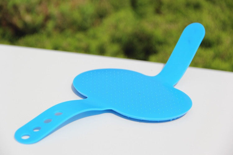 Rubber Pet Bath Brush Oval Grooming & Massage Brush for Cats and Dogs