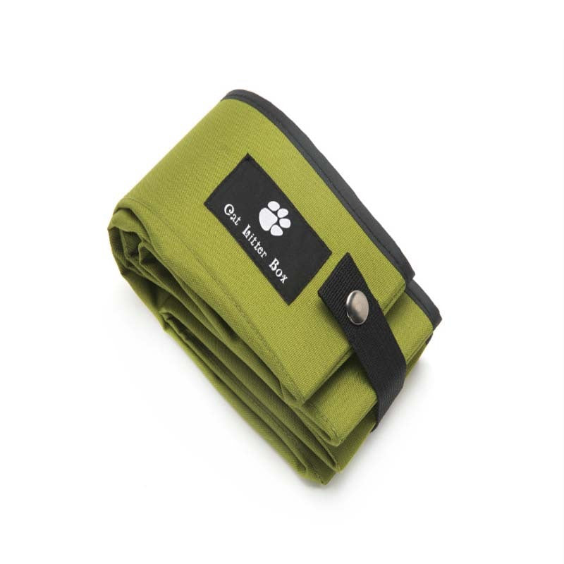 Portable Folding Cat Litter Box Waterproof Travel Pet Toilet