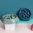 ToyTigris Bone Shape Slow Feeder Dog Bowl