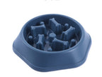 ToyTigris Bone Shape Slow Feeder Dog Bowl