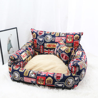 Autumn And Winter Sofa Pet Nest Canvas