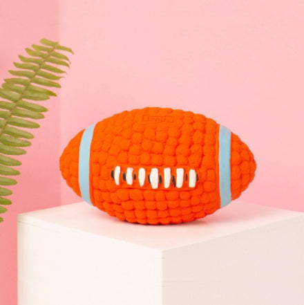 Bite-Resistant Teeth Cleaning Latex Dog Toy Ball