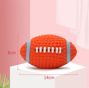 Bite-Resistant Teeth Cleaning Latex Dog Toy Ball