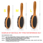 Wooden Double-sided Pet Comb
