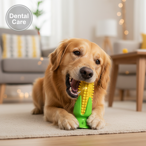 Corn Shaped Dog Chew and Dental Toy