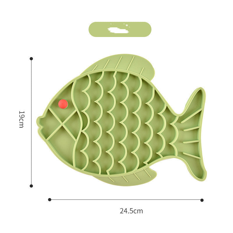 Dog Silicone Fish Slow Feeding Mat