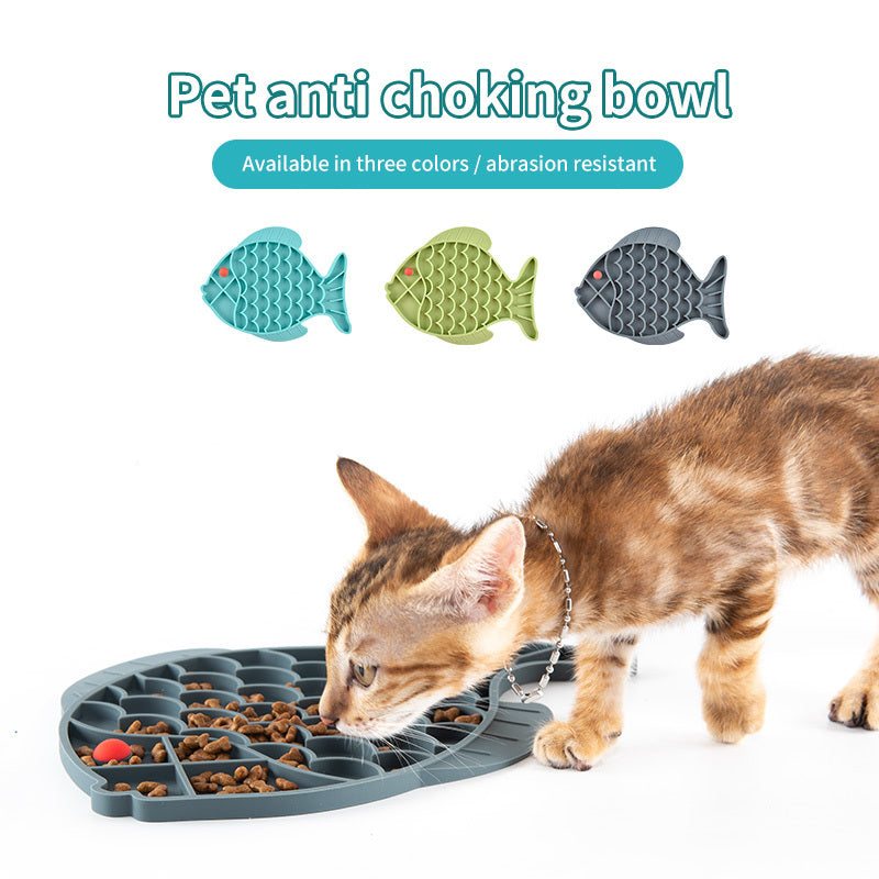 Dog Silicone Fish Slow Feeding Mat