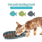 Dog Silicone Fish Slow Feeding Mat