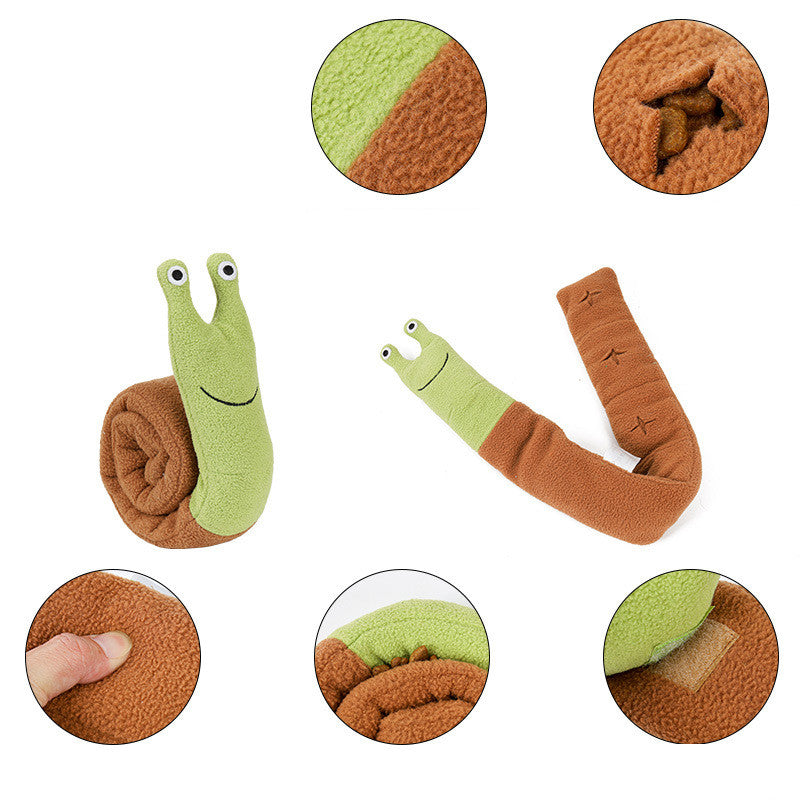 Interactive Dog Puzzle Snail Toy for Summer