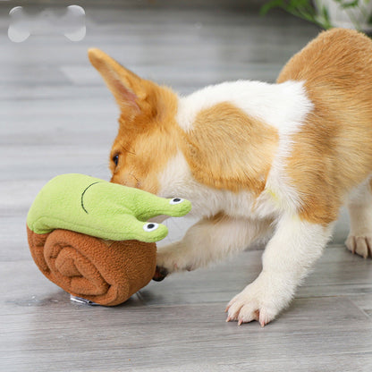Interactive Dog Puzzle Snail Toy for Summer