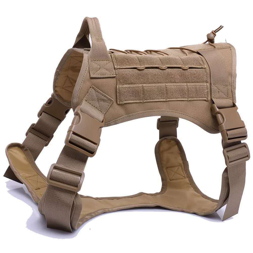 Military Tactical Dog Harness Adjustable Camouflage Vest