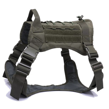 Military Tactical Dog Harness Adjustable Camouflage Vest