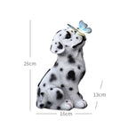 Dog Butterfly Garden Light Resin