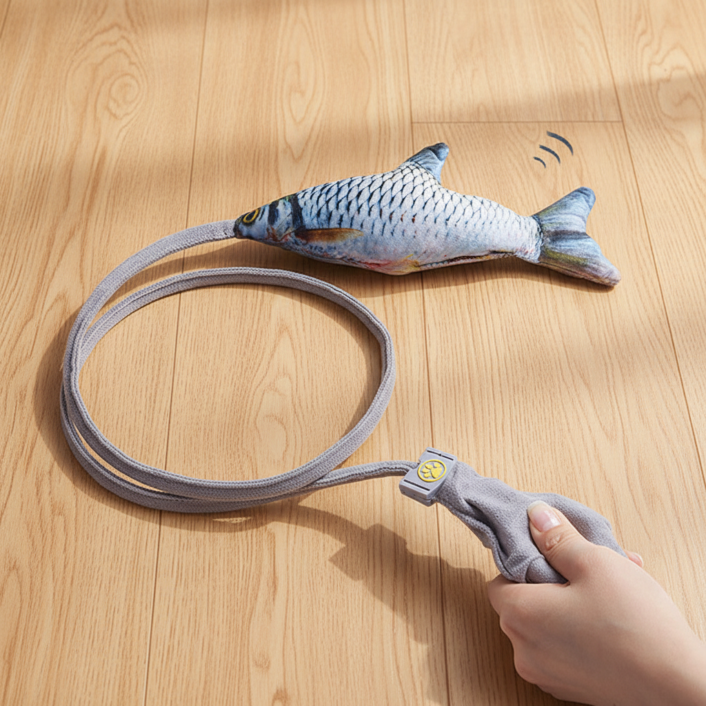 Controllable Swinging Tail Cat Toy