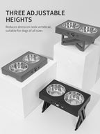 Raised Stainless Steel Dog Food Bowl